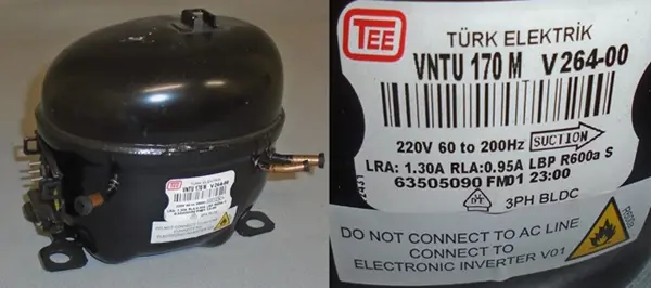 COMPRESSOR (VNTU 170M 220-240V)(R600a)