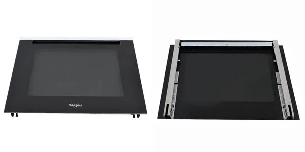 EXTERNAL GLASS + HANDLE + RAILS ASSY